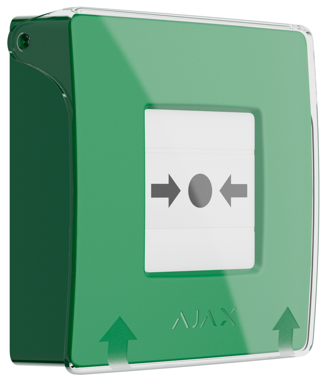 Кнопка беспроводная программируемая с механизмом сброса Ajax ManualCallPoint Jeweller Green (16929)