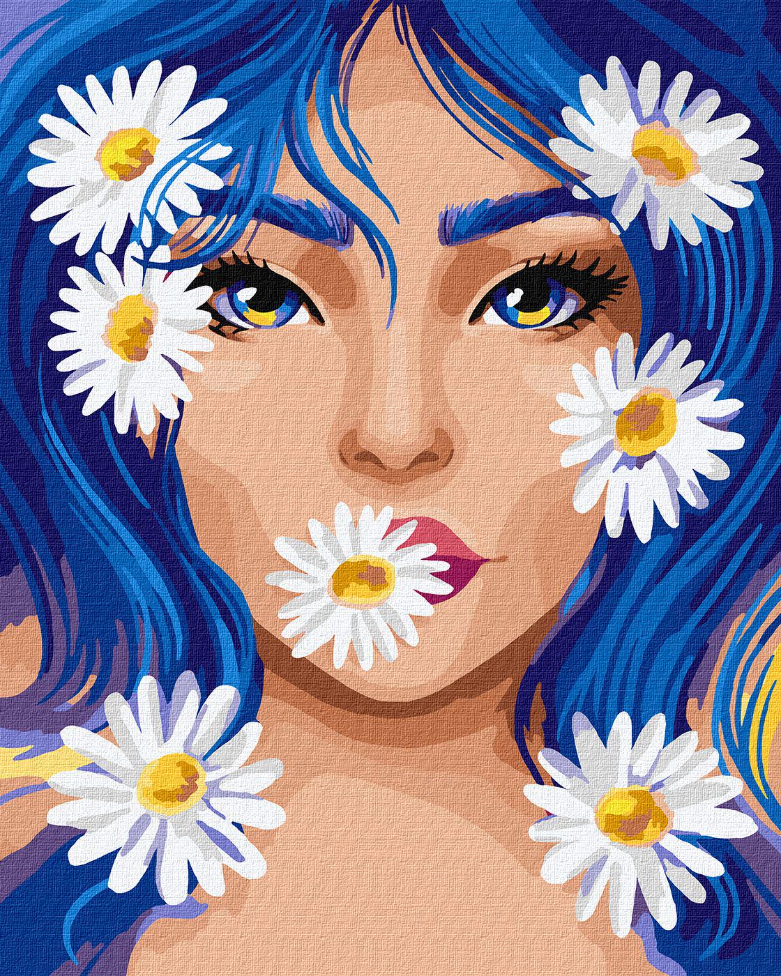 Картина по номерам Ідейка Ромашковое настроение pollypop92 40х50 см