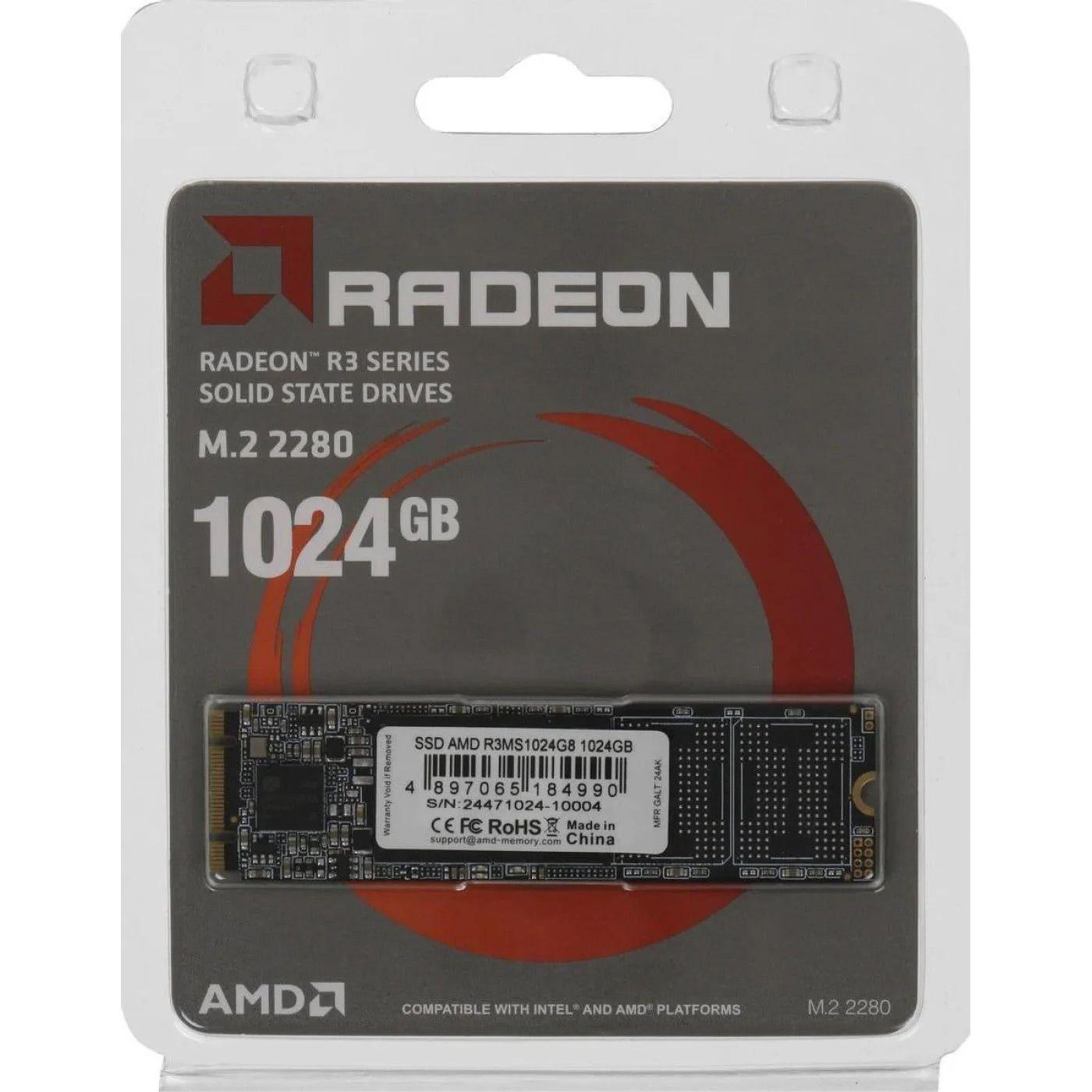 SSD-накопичувач AMD Radeon R3 1TB (R3MS1024G8) - фото 4