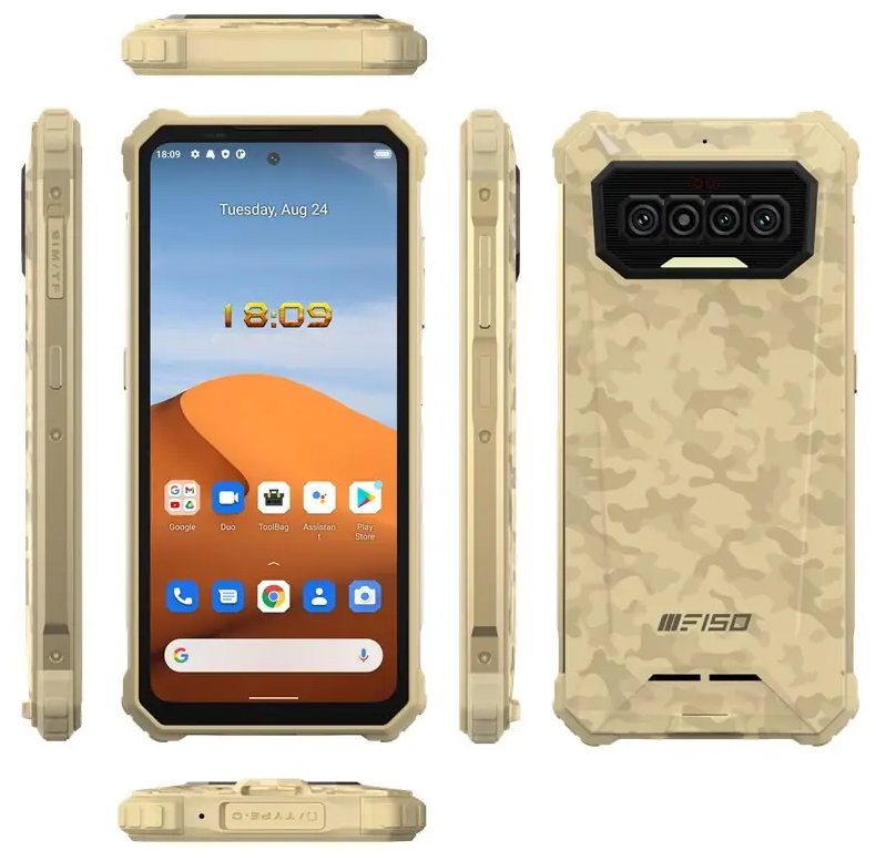 Смартфон Oukitel Global F150 R2022 8/128 Gb Yellow (1503447061) - фото 3 Смартфон Oukitel Global F150 R2022 8/128 Gb Yellow (1503447061) - фото 3