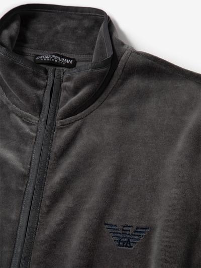 Кофта домашня чоловіча Emporio Armani XL Темно-сірий (2F589-112001сір) - фото 3 Кофта домашня чоловіча Emporio Armani XL Темно-сірий (2F589-112001сір) - фото 3