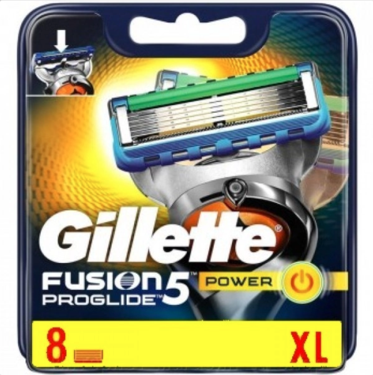 Картриджи сменные для бритья мужские Fusion 5 Gillette Fusion5 ProGlide Power 8 шт. - фото 2