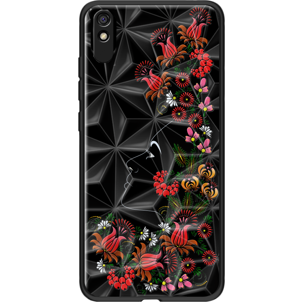 Чехол BoxFace Xiaomi Redmi 9A 3D Ukrainian Muse Черный силикон с призмой (40304-bk64-12345)