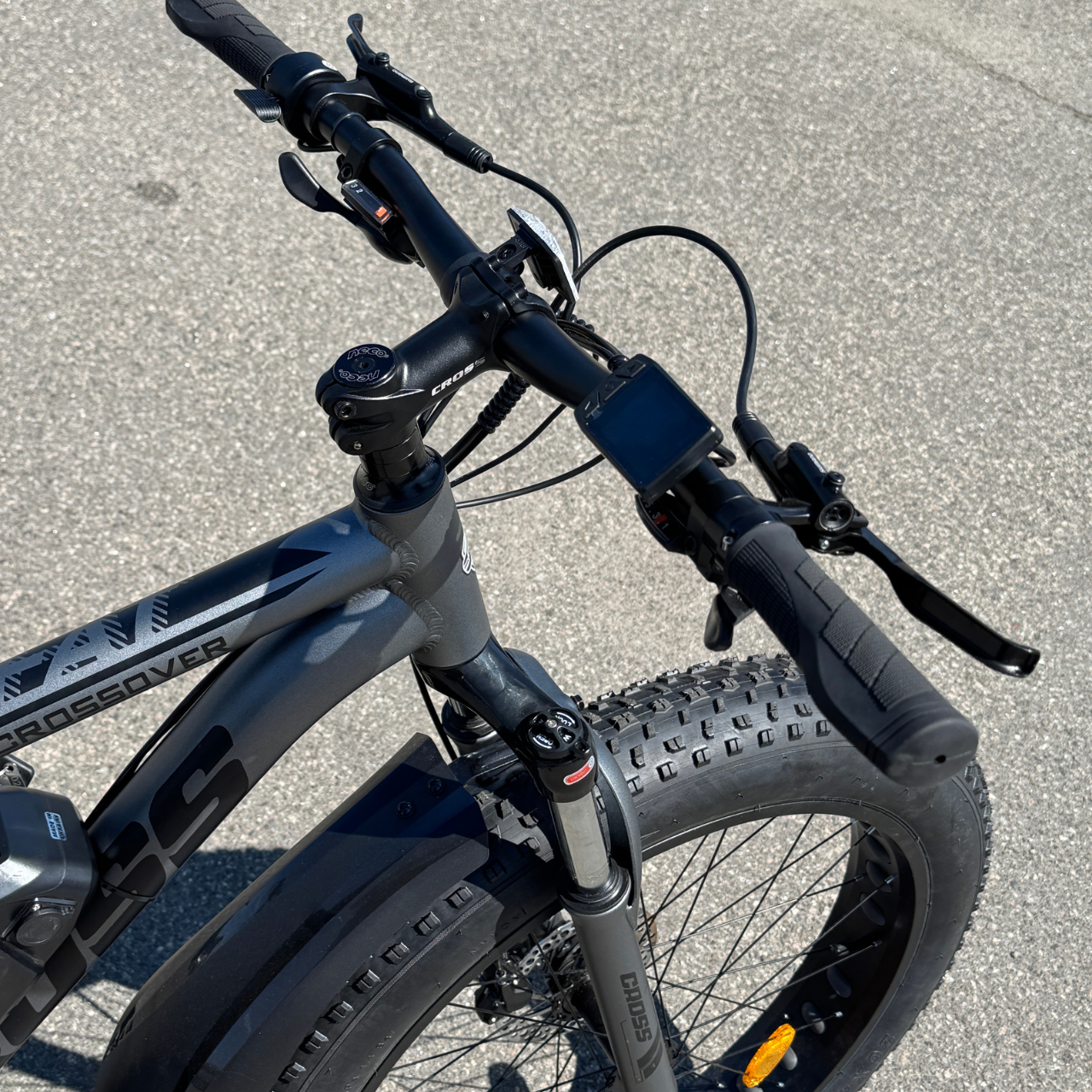 Велосипед з Е-комплектом 26x4,0" Crossover 2025 48 В 1200Вт MXUS 21 Ah/ до 65 км запас ходу/дисплей LSD-10/Pas-ассистент+круїз контроль - фото 4