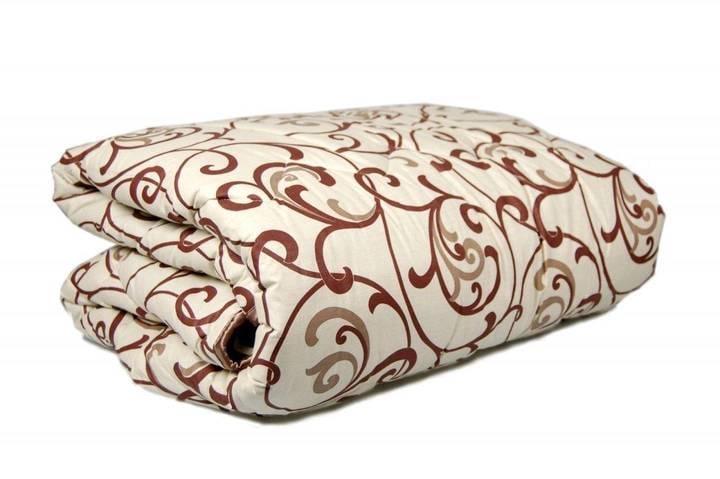 Одеяло из овечьей шерсти Евро размера Лери Макс Gold Вензеля (20555)