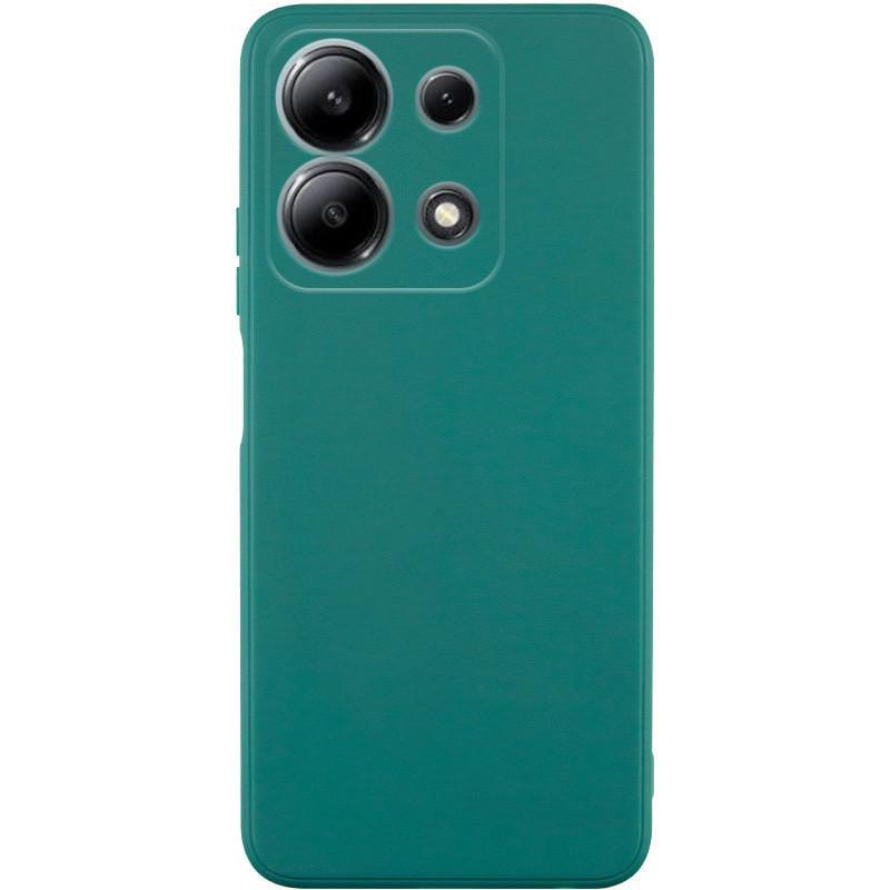 Противоударный Силиконовый чехол Candy Full Camera для Xiaomi Redmi Note 13 4G Зеленый/Green