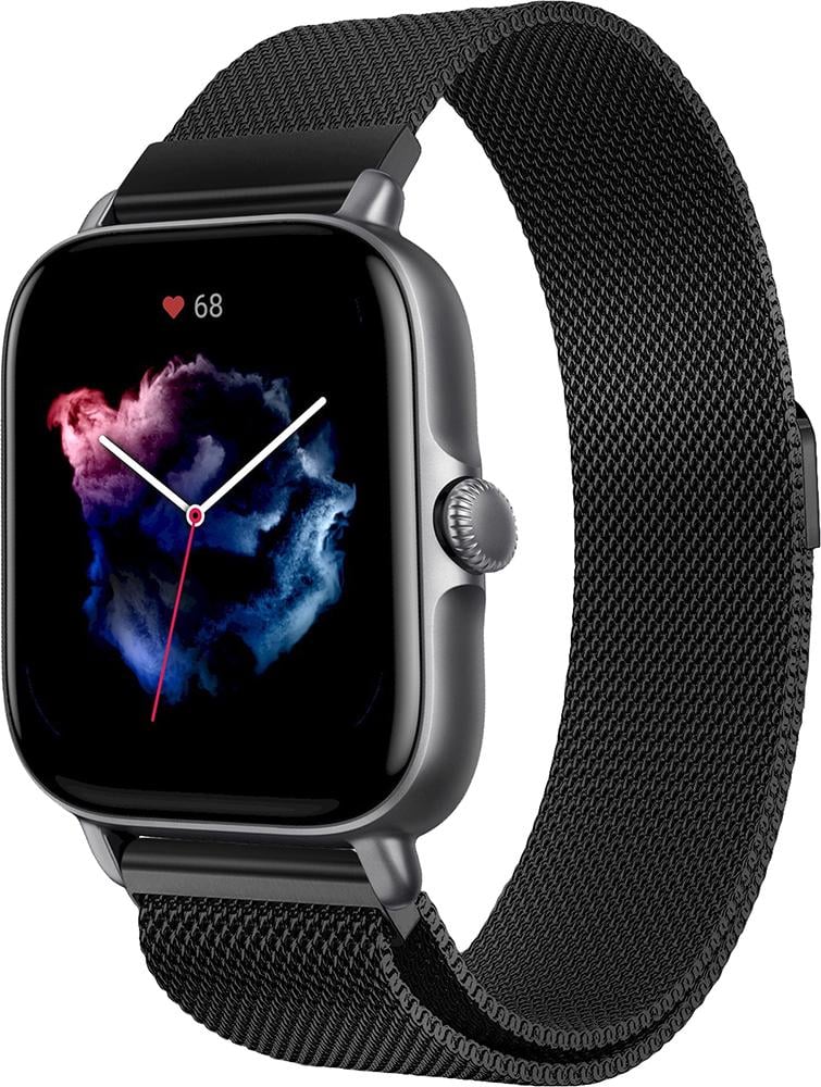Ремешок Миланская Петля Milano для Amazfit GTS 3 Black (25321-2B)