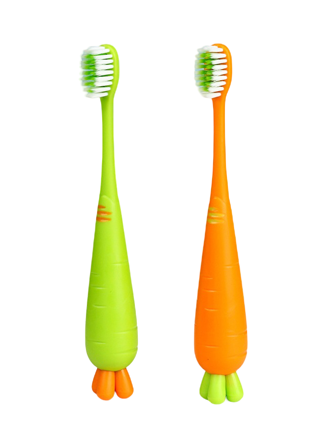 Зубная щетка детская Морковь мягкая щетина Зеленый/Оранжевый (29516) Зубная щетка детская Морковь мягкая щетина Зеленый/Оранжевый (29516)