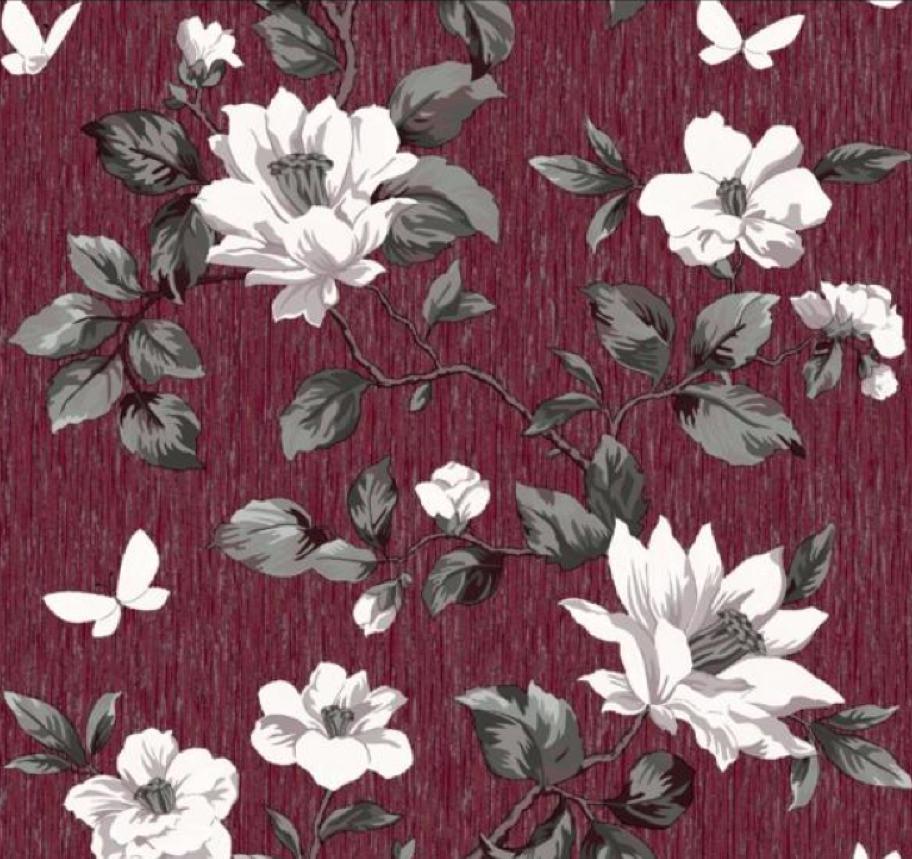 Обои бумажные Континент Таисия 1485 0,53x10,05 м Бордовый (2000000572277)