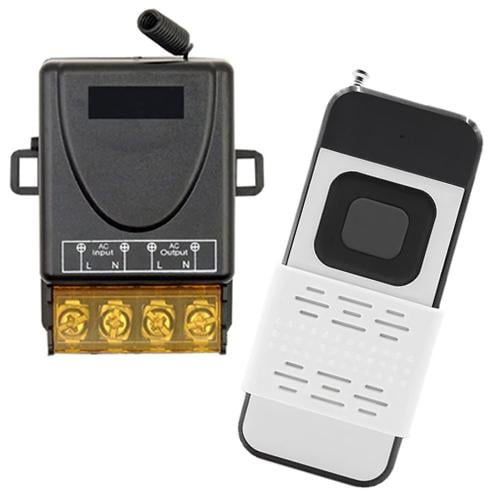 Реле 1-канальне бездротове 220В 30А 433МГц до 1000 м пульт ДУ 1кн