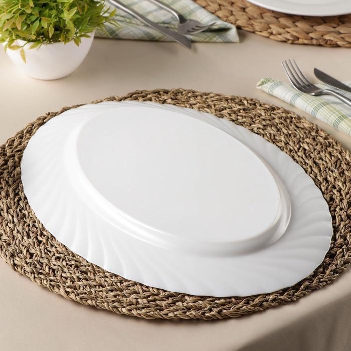 Блюдо овальное Luminarc Trianon 35 см (70f3c63a) - фото 3 Блюдо овальное Luminarc Trianon 35 см (70f3c63a) - фото 3