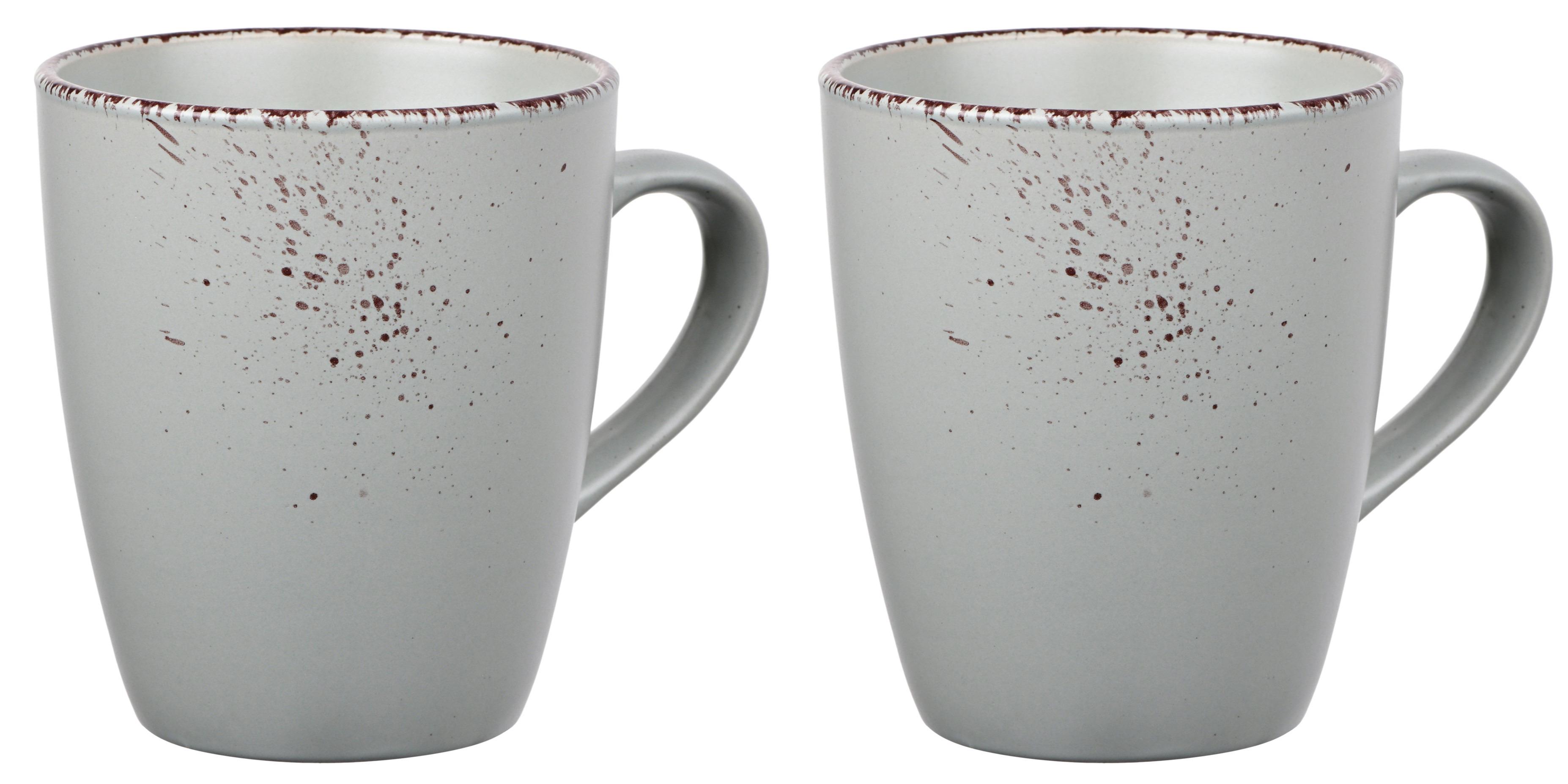 Набор чашек Ardesto Lucca Illusion 360 мл 2 шт. Blue (AR2936BMC)