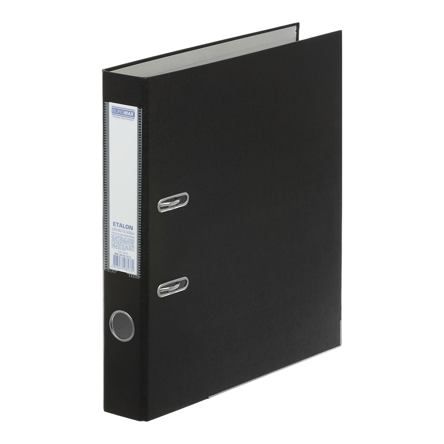 Регистратор Buromax Etalon односторонний А4 50 мм сборный Черный (BM.3016-01c)