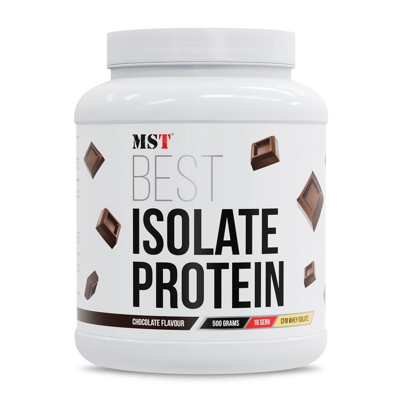 Протеин сывороточный изолят CFM MST Best Isolate Protein 500 г Двойной шоколад Протеин сывороточный изолят CFM MST Best Isolate Protein 500 г Двойной шоколад