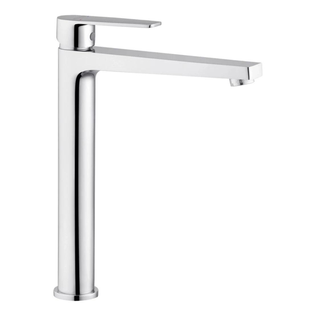 Смеситель для раковины Kroner KRP Eifel C010-3 врезной длинный излив Хром (CV023604)