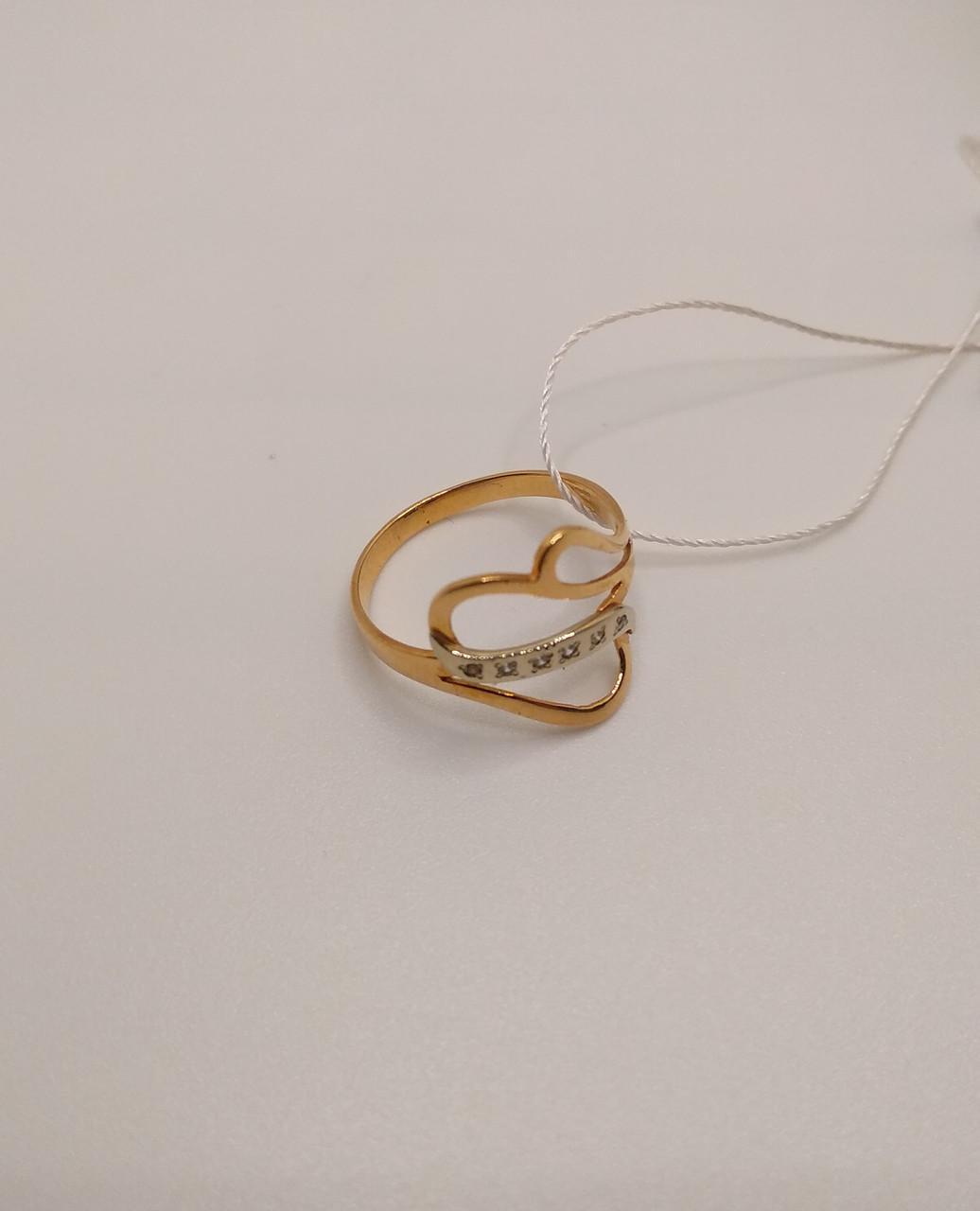 Каблучка золото 585° 1,53 г р. 17 (10047) - фото 4 Каблучка золото 585° 1,53 г р. 17 (10047) - фото 4