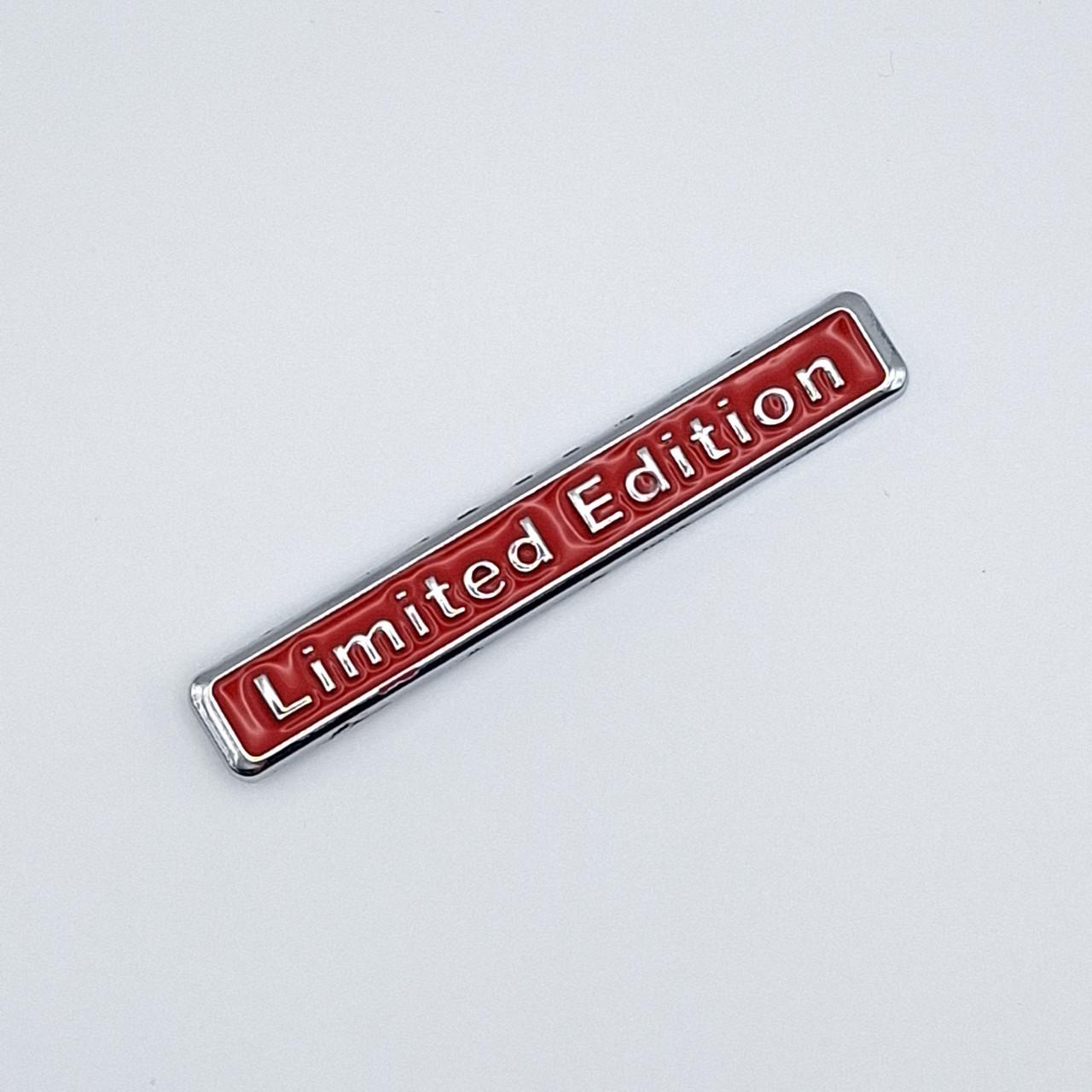 Эмблема Limited Edition Хром/Красный 6,5х1 см (1773945838)