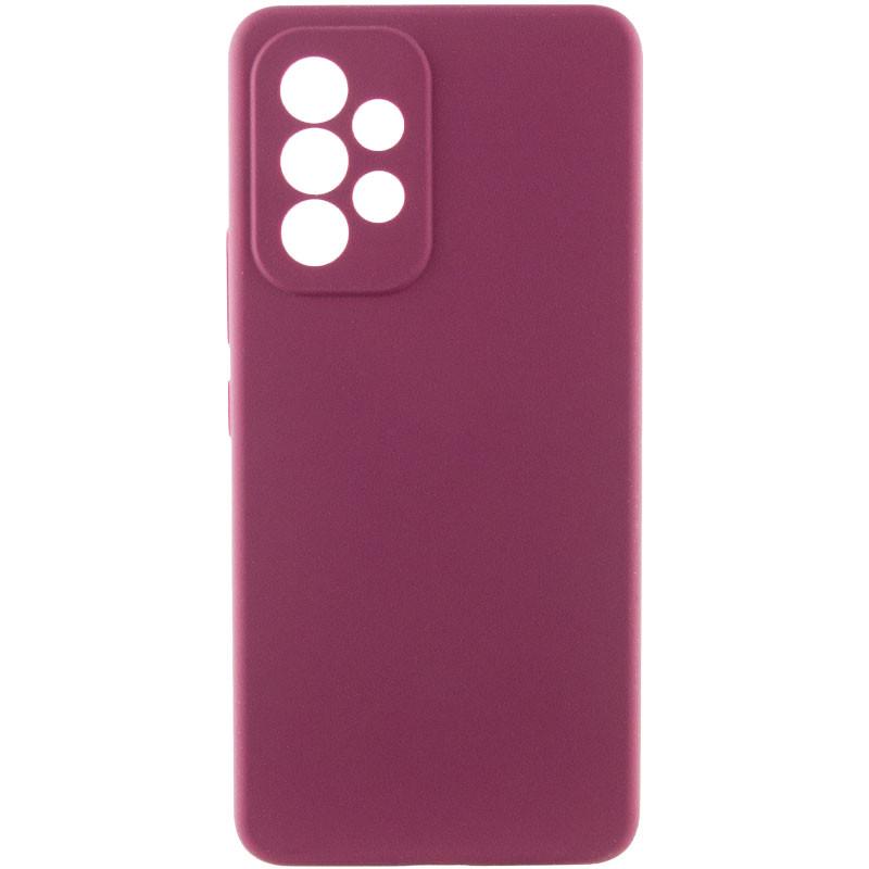 Протиударний Чохол Silicone Cover Lakshmi Full Camera (AAA) для Samsung Galaxy A33 5G Бордовий / Plum