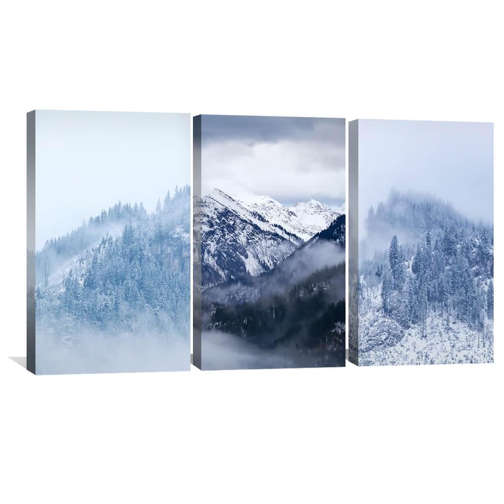 Картина Холодные снежные горы 120x50 см (Y3-76)