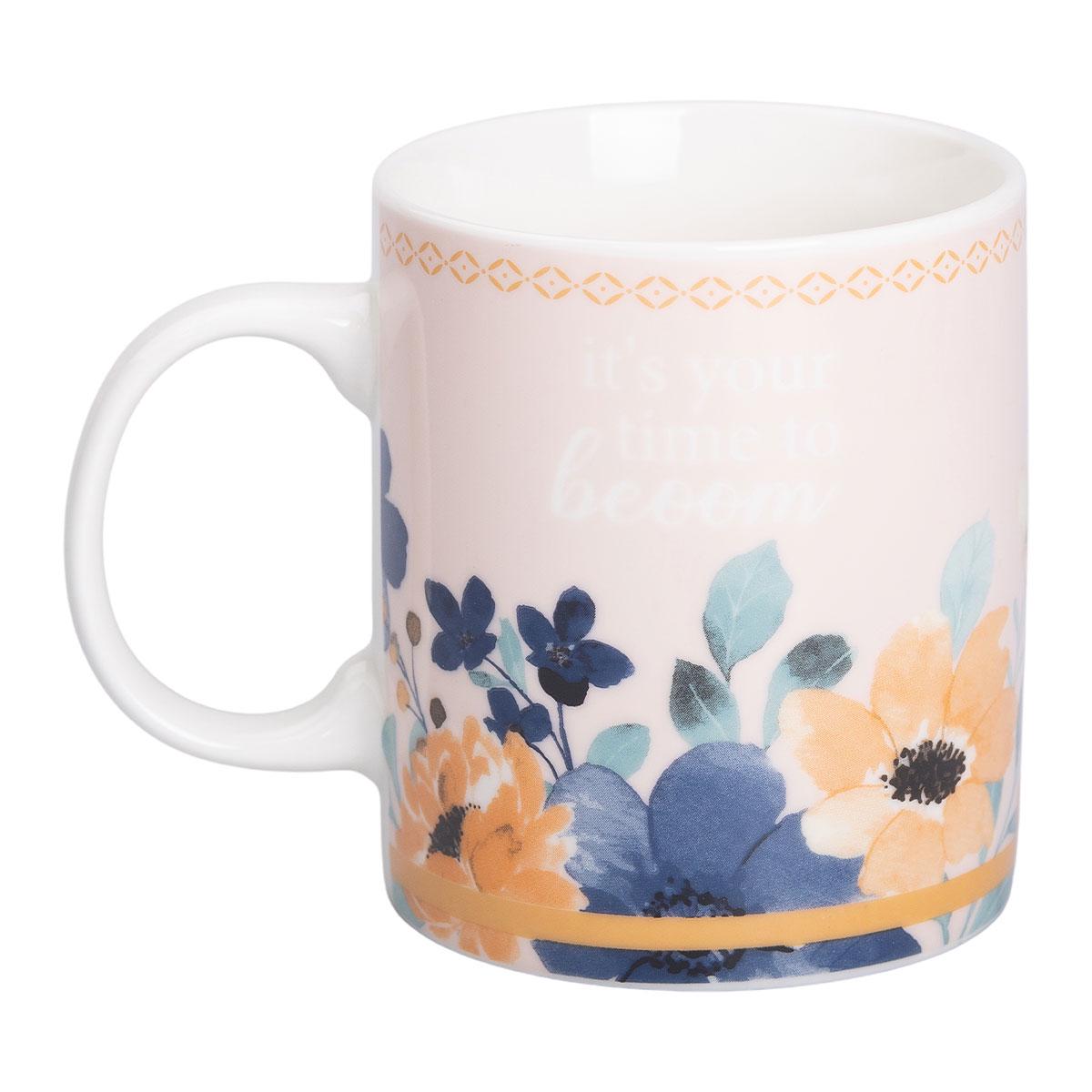 Чашка керамическая Light House с цветочным принтом для чая и кофе 400 мл (LG-20175)