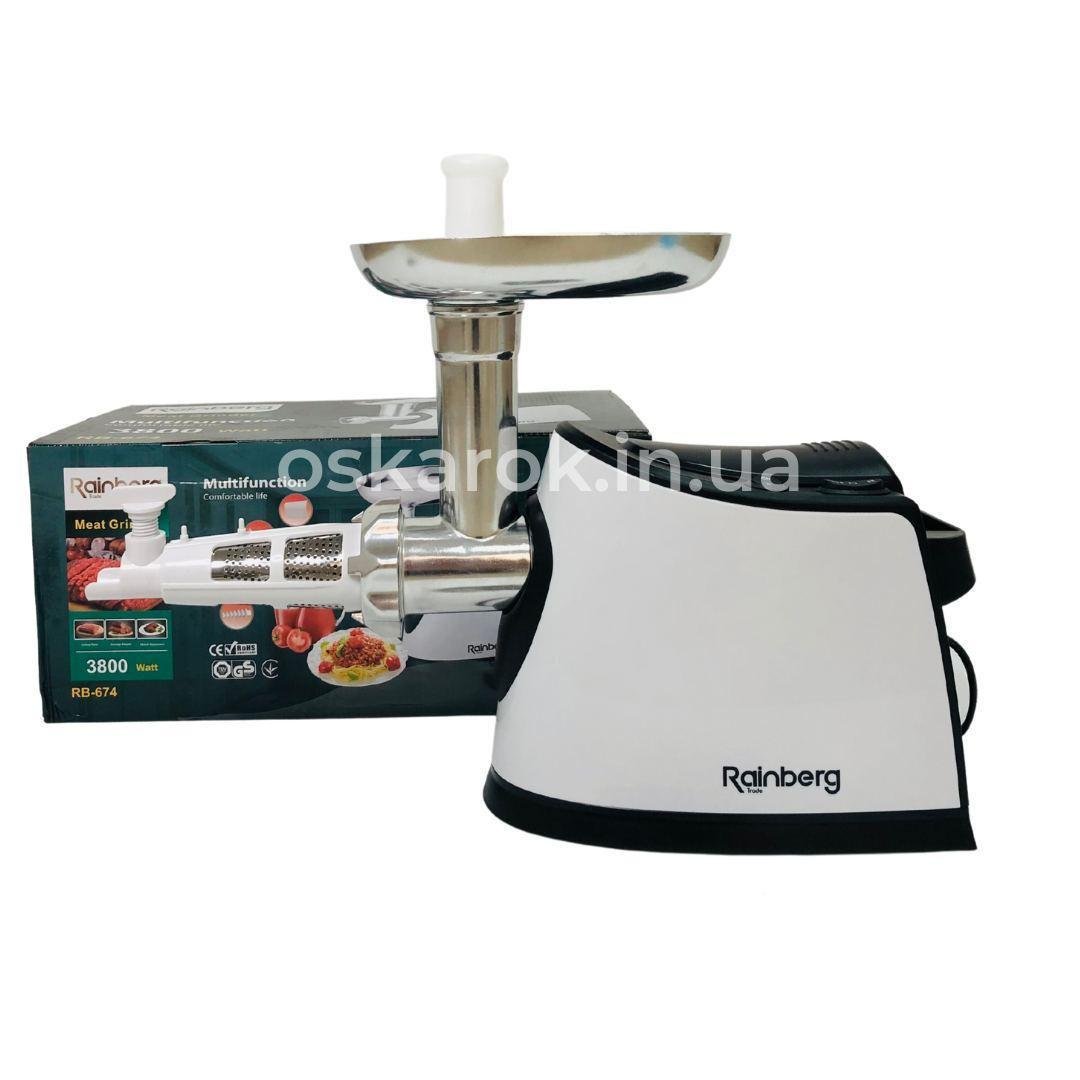 М'ясорубка електрична для томатного соку Rainberg RB-674 3000W (2587940746) - фото 6 М'ясорубка електрична для томатного соку Rainberg RB-674 3000W (2587940746) - фото 6