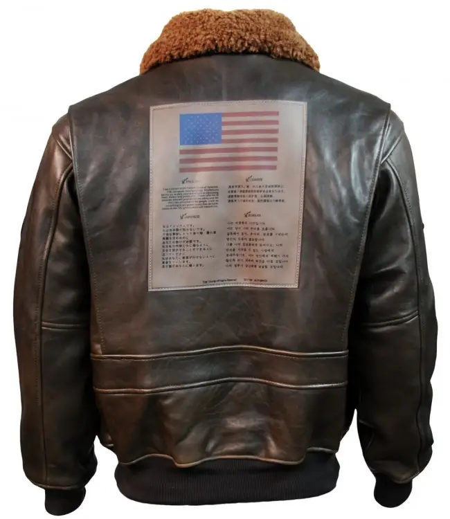 Куртка шкіряна Top Gun Offical Signature Series Jacket S Brown (TopGunBS) - фото 2