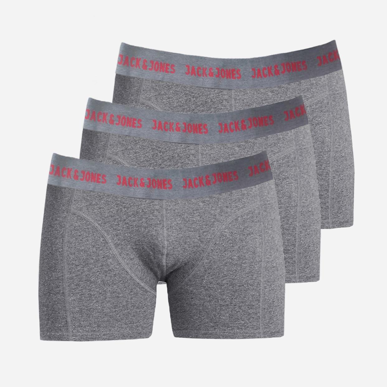 Кролики Jack & Jones 189012x61 комплект мужские 3 шт. Темно-серый (189012) Кролики Jack & Jones 189012x61 комплект мужские 3 шт. Темно-серый (189012)