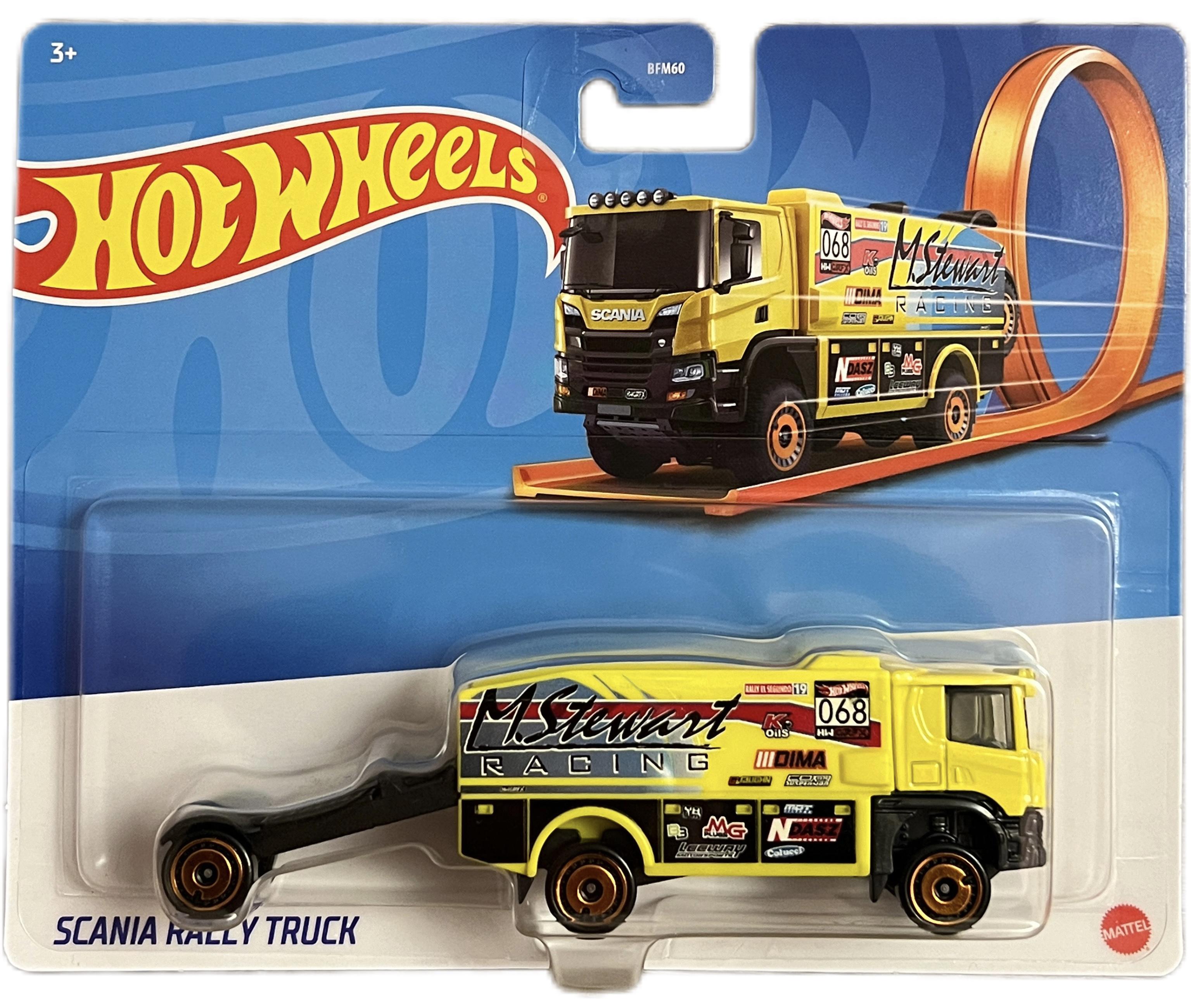 Іграшкова вантажівка-трейлер Hot Wheels Scania Rally Truck (13944057)