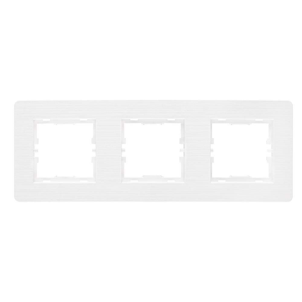 Рамка трехместная Nilson Selene с узором Белый (23112593)