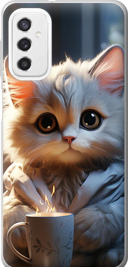 Чехол на Samsung Galaxy M52 M526B White cat (5646u-2490-42517)