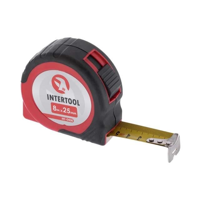 Рулетка Intertool MT-0408 з фіксатором 8 м 25 мм