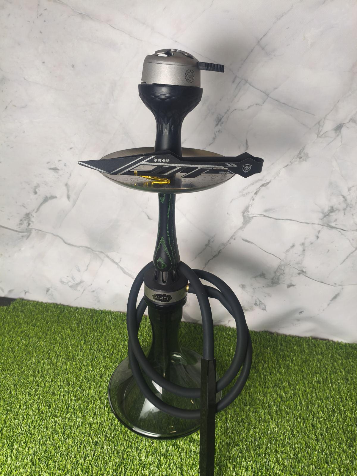 Кальян Atmos Wood Steel 49 см Green (37668043)