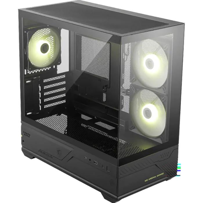 Корпус для ПК MSI MAG Pano M110R Mini-Tower no PSU MicroATX/Mini-ITX ARGB BTF Black