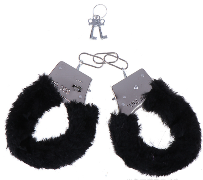 Наручники плюшеві 5971 6х8 см Чорний (4259167) Наручники плюшеві 5971 6х8 см Чорний (4259167)
