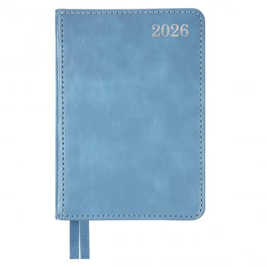 Щоденник датований Leo Planner City 2026 A5 Блакитний (252676)