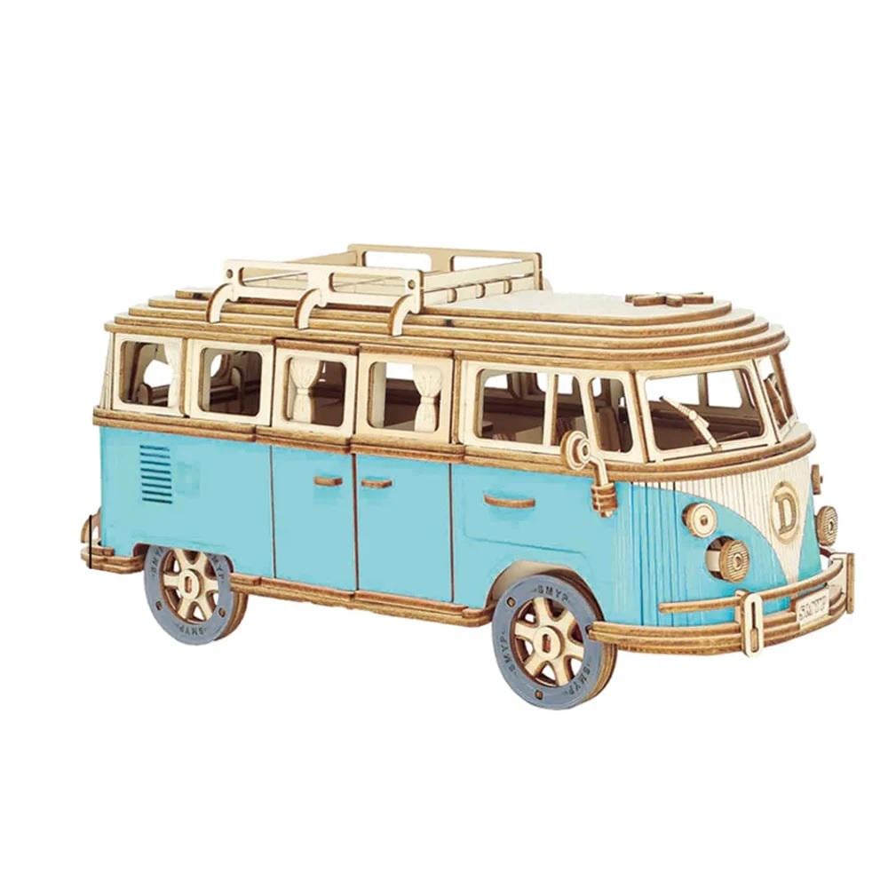 Конструктор деревянный Rokr Kombi Campervan Robotime 3D Комби Кемпервэн (DG-Q701)