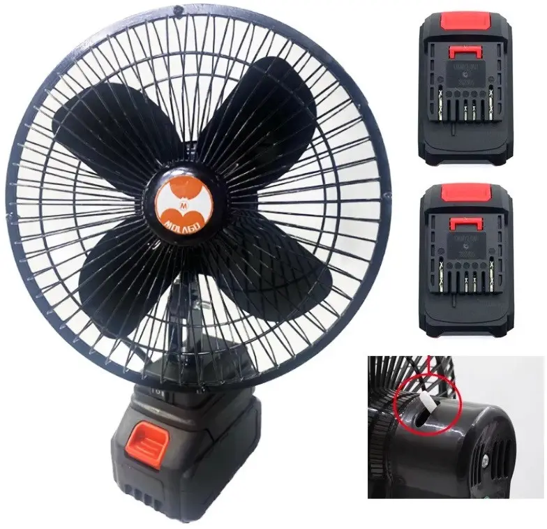 Вентилятор акумуляторний VAP-8 8" автоповертання 2xАКБ (26642678) - фото 7