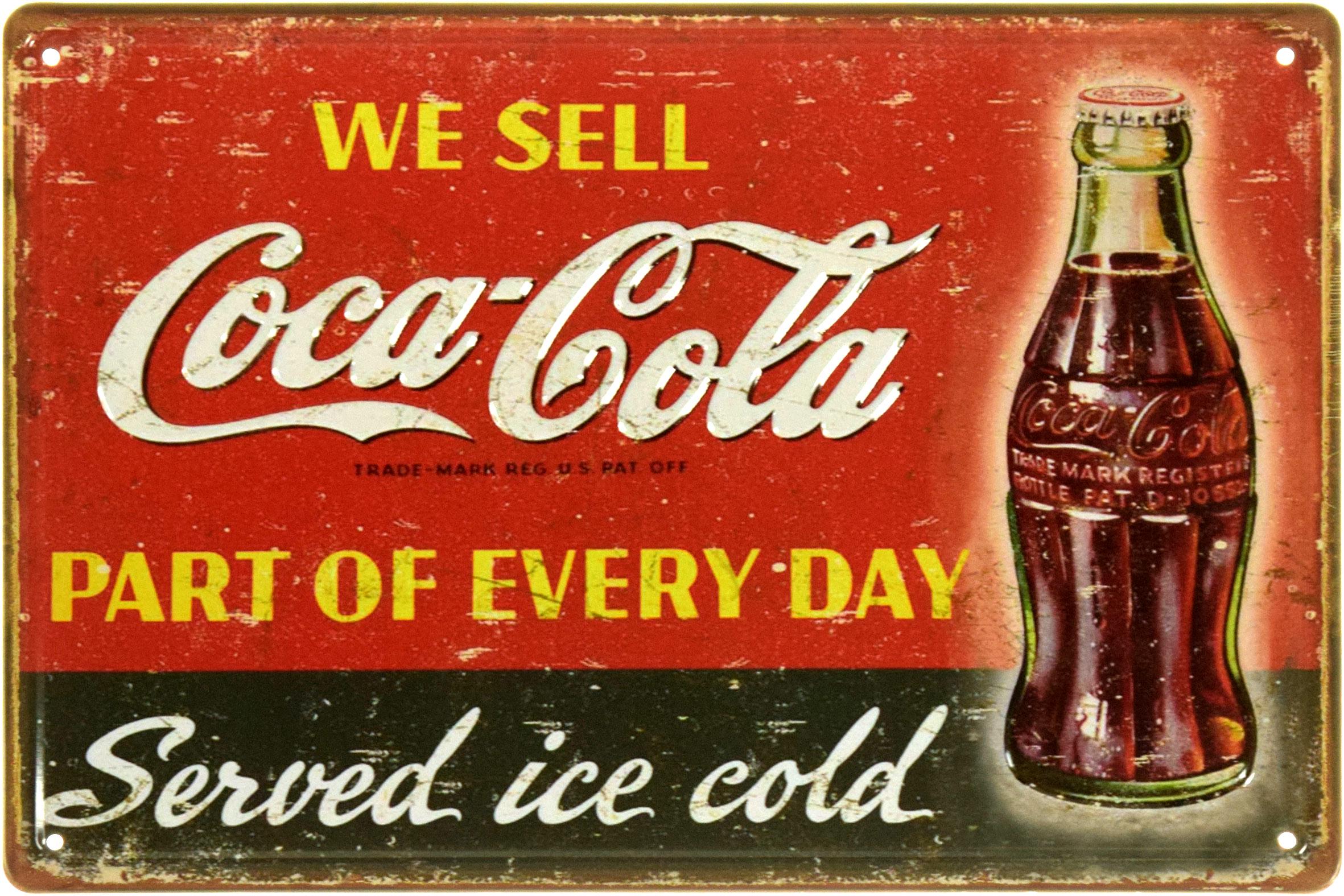 Табличка металева "Coca-Cola Part of Every Day" 20x30 см (ms-104128)