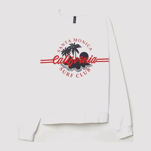 Свитшот H&M калифорния XS Белый (633130П) Свитшот H&M калифорния XS Белый (633130П)