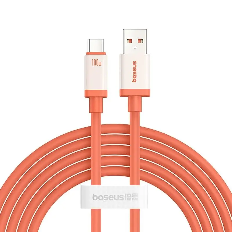 Кабель BASEUS 0 ℃ Series Fast Charging Cable USB to Type-C P10368801731-00 100W 1 м Coral - фото 1