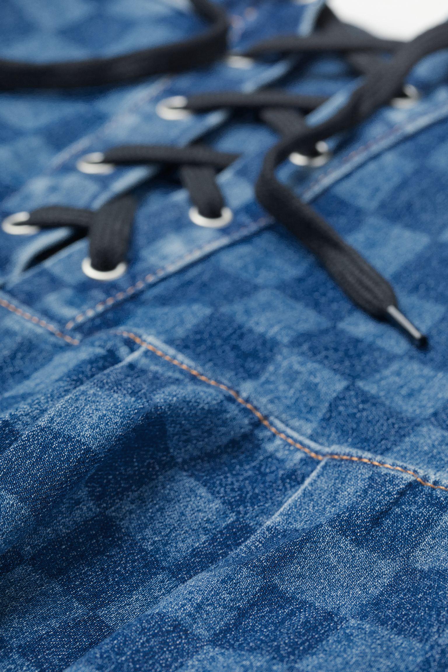 Юбка джинсовая р. XS Синий (1003193ral) - фото 3