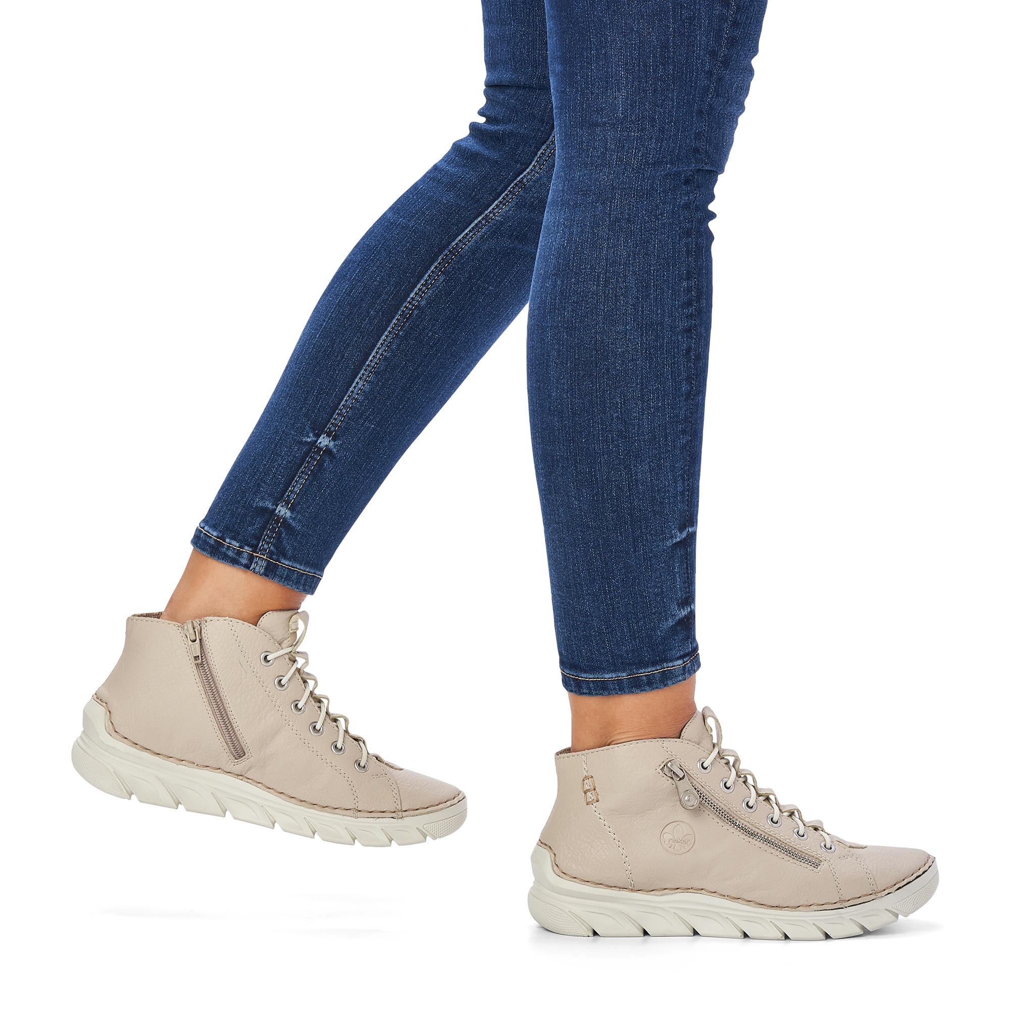 Черевики жіночі осінні Rieker р. 39 Бежевий (056355-39) - фото 12 Черевики жіночі осінні Rieker р. 39 Бежевий (056355-39) - фото 12