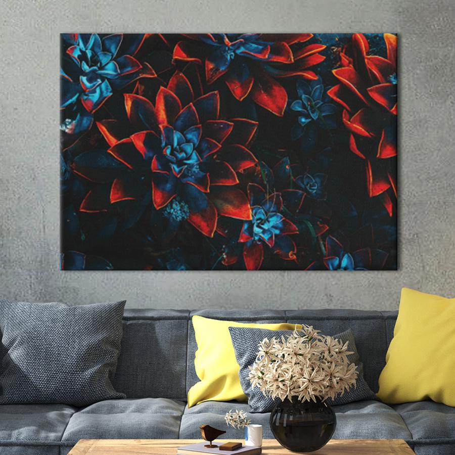 Картина для интерьера Красно синие 160x80 см (K0001_XL)