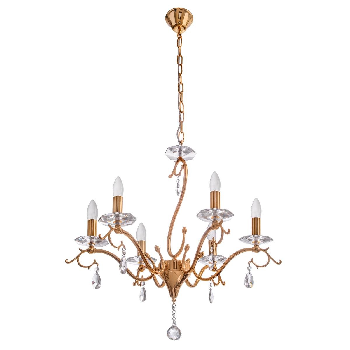 Люстра свічка підвісна кришталева класична Brille BCL-411S/6