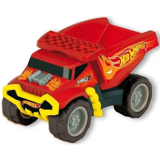 Игрушечная машинка самосвал Hot Wheels из полипропилена 12х22х11 см Красно-желтый (150-98-TG2438)