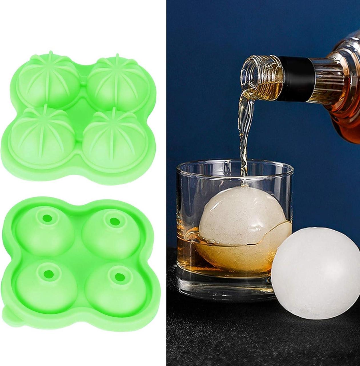 Форма для льоду Куля 4 комірок силіконовий салатовий (НР051592) - фото 6 Форма для льоду Куля 4 комірок силіконовий салатовий (НР051592) - фото 6