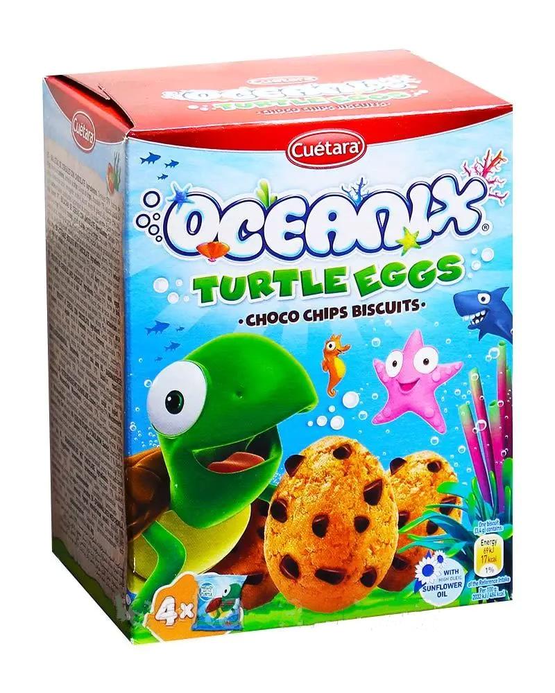 Печенье с кусочками шоколада Cuetara Oceanix Turtle Eggs Choco Chips Biscuits 140 г (8709287)