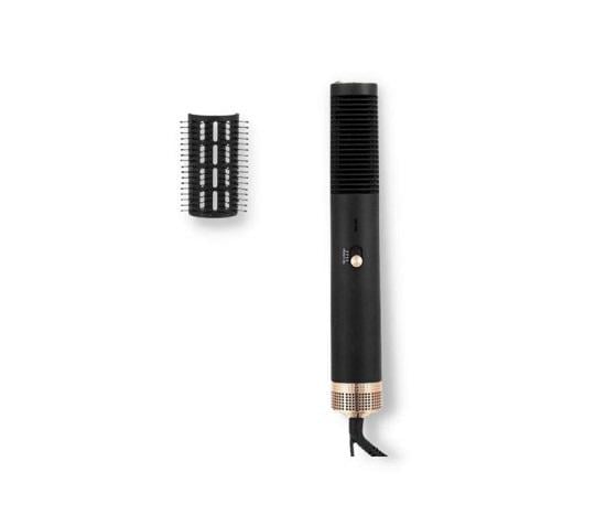 Фен щітка гребінець з насадкою для укладання та завивки волосся VGR-490 Чорний (41233-V 490_560)