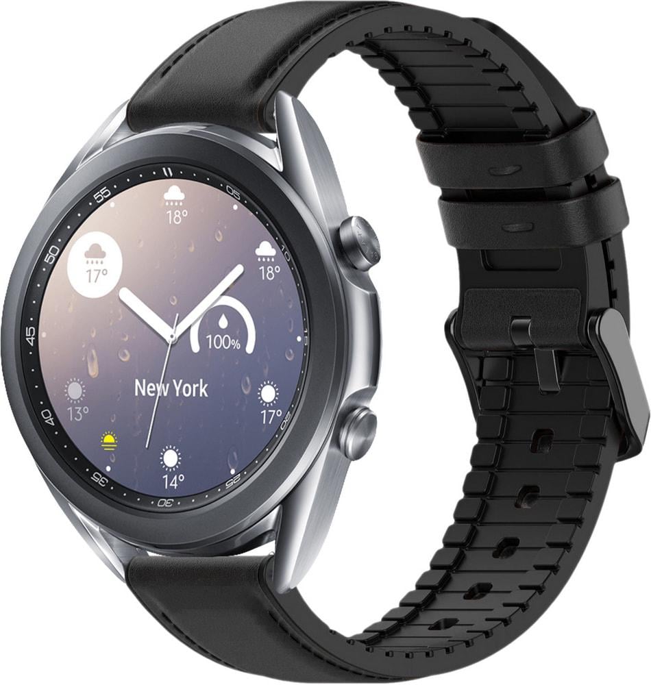 Ремешок кожаный Tamyx для Galaxy Watch 3 41 мм Black (31583-2B)
