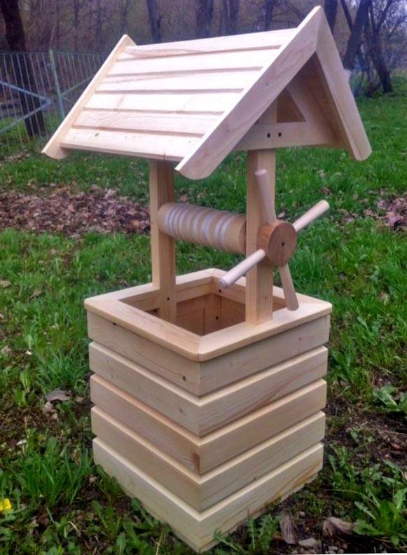 Колодец декоративный из дерева Барамита Бланже (КОС-000801)